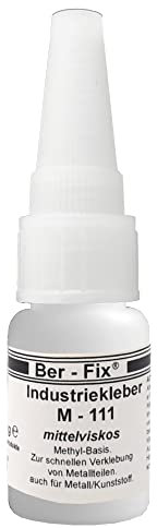 Ber-Fix M111 10g Industriekleber Hochleistungs-Sekundenkleber für Gummi und Metall, Profi-Qualität, Stark & Schnell