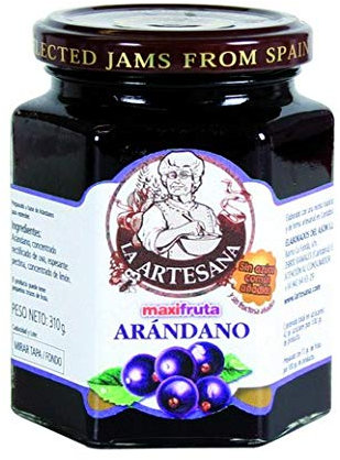 Marmellata di mirtilli rossi senza zucchero 310 g