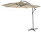 Mendler Ampelschirm Acerra, Sonnenschirm Sonnenschutz, Ø 3m neigbar, Polyester/Stahl 11kg ohne Ständer - creme