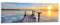 Quadro su Vetro 160x50cm Stampe da Parete in Vetro Lago natura ponte uccelli Grandi XXL Decorazione Murale Camera da Letto Cucina 1 pezzo Quadri Moderni Soggiorno Immagini Wall Art GAB160x50-2402
