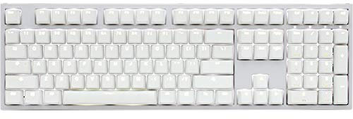 Ducky One 2 USB Mechanical Keyboard with Cherry MX Blue Switches and White Backlight (UK)