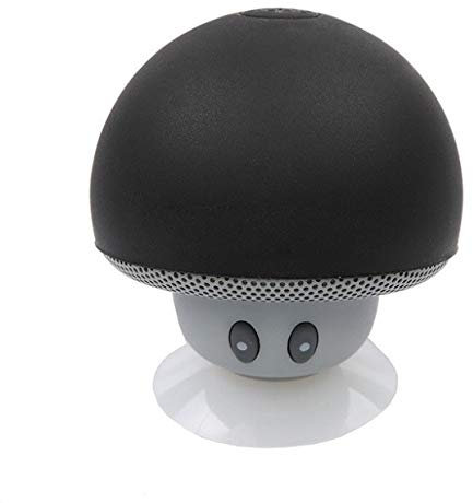 Shot Case - Enceinte Champignon Bluetooth pour IPOD Nano Smartphone Ventouse Haut-Parleur Micro Mini (Couleur Noir)