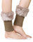 Beinstulpen Häkeln Damen Faux Pelz Stulpen Stricken Boot Manschette Beinwärmer Für Winter Kaki