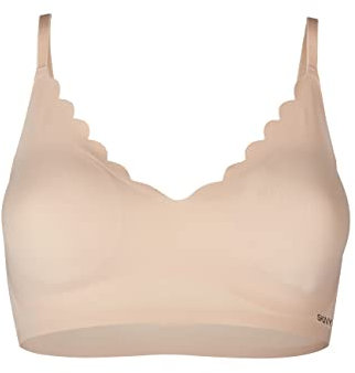 Skiny SKNB Damen Bustier Crop Top Every Day In Micro Essentials 084272, Farbe:Beige, Artikel:-2409 beige, Wäschegröße:S