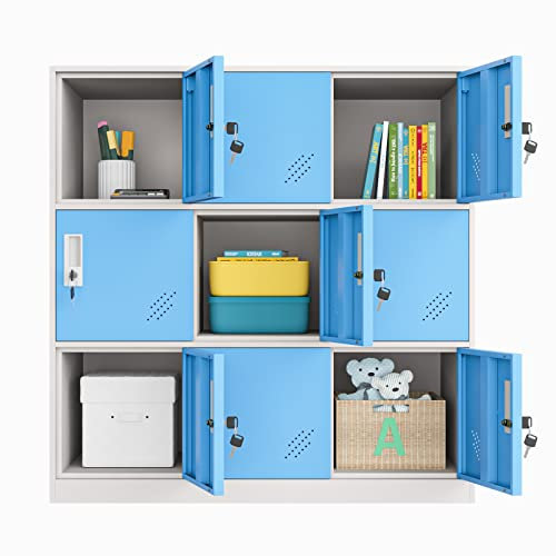 MECOLOR 4,6,9 Porta Metallo Armadio Da Ufficio Impiegati Uso Piccoli Armadietti Camera da letto Cubo Armadio, Soggiorno e Scuola Armadio Organizzatore, Home Locker Organizer Storage Per I Bambini