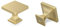 LONTAN 10 Pack Gold Square Cabinet Knobs Zinc Alloy Gold Cupboard Knobs for Kitchen Drawer and Wardrobe Bathroom Shower