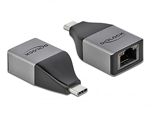 Delock USB Type-C™ Adapter zu Gigabit LAN 10/100/1000 Mbps – kompaktes Design