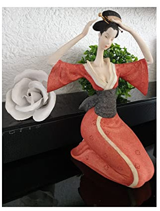 narrenkiste Gi61 rot Skulptur China Dame Innenraum Dekoration Dekofigur