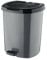 Pedal Bin Kitchen Bathroom Toilet Rubbish Dustbin Plastic (13L, Grey)