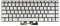 Clavier Français AZERTY pour HP Pavilion X360 14-cd 14-cd000 14-cd000 14-cd1000 14t-cd1000 14t-cd000 NSK-XM3BQ Rétroéclairé Argent