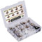 Pack of 45 Type A logarithmic Audio Potentiometers Pot Assortment, 9 Values 1k 5K 10K, 20K 50K 100K 250K 500K 1M, Horizontal (Type A)