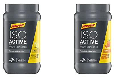 Powerbar Isoactive (600g) Lemon & Powerbar Isoactive (600g) Orange