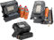 SMH LINE® 2in1 Tragbare Gasheizung Camping Gasstrahler Heizung Outdoor Zelten Wohnwagen 1.3 KW Brenner Kocher + Butan Gas Gaskartuschen Keramik LPG (Gasheizung + 12 Gaskartusche)