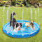 ALL FOR PAWS Outdoor Large Dog Splash Pad, 150CM Garden Sprinkler Mat, 0.58mm Thickened Splash Sprinkler Pad, Adjustable Spray Height Summer Outdoor Water Toys for Dog