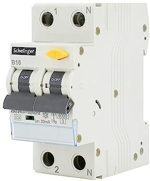 asvendo elektro/Schelinger/Fehlerstromschutzschalter mit integriertem Leitungsschutzschalter/FI-LS Schalter / 6 kA / 30 mA/B oder C mit 16 A oder 25 A (C / 25 A)