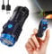 Starnearby Mini-Taschenlampe mit dreiäugigem Monster, Aufladbar LED Taschenlampen Extrem Helle mit 5 Lichtmodi, Wasserdicht Taktische Handlampe für Camping, Outdoor, Wandern, Notfall (Schwarz)