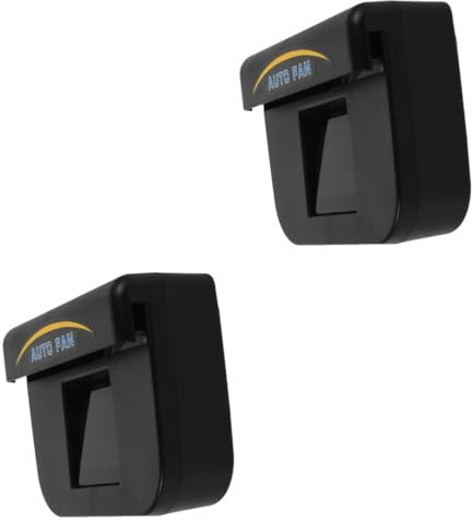 Gatuida 2 Piezas Extractor De Aire Del Coche Ventilador Usb c Ventilador De Energía Solar Acondicionador De Aire Del Coche Auto Coche Con Energía Solar Aire Acondicionado Abs Mini Coche