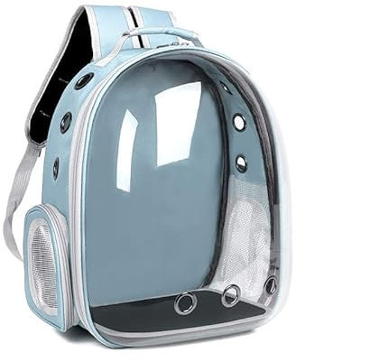 Katzenrucksack Bubble Capsule - Outdoor Tragetasche für Haustiere, Entdecken, Wandern und Reisen für Katzen und kleine Hunde (Blau)