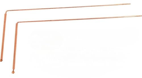 Pandiui23 Zahori Baguettes de radiesthésie professionnelles en cuivre pour géobiologie, tiges de radiesthésie avec poignée