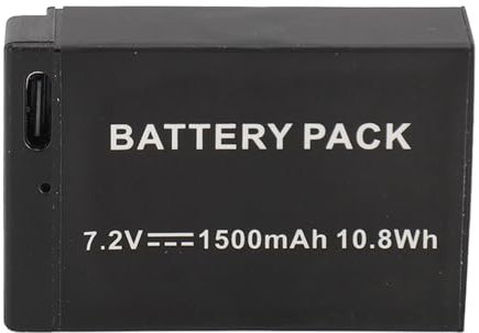 LPE 17 Battery Pack 1500mah Fast Charging Usb C Camera Battery 7.2V for R50 RP R10 R8 Rebel T8i T7i T6i T6s