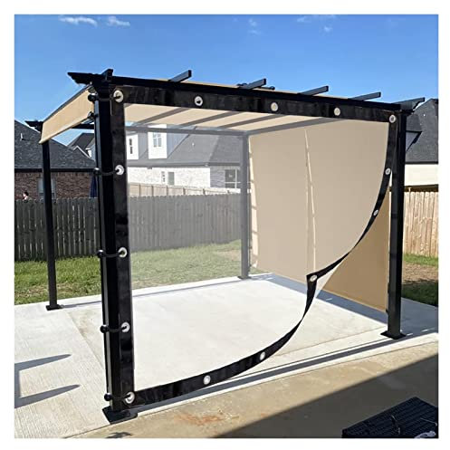 Tenda a pannello laterale trasparente impermeabile per gazebo garage 2,4 x 6 m