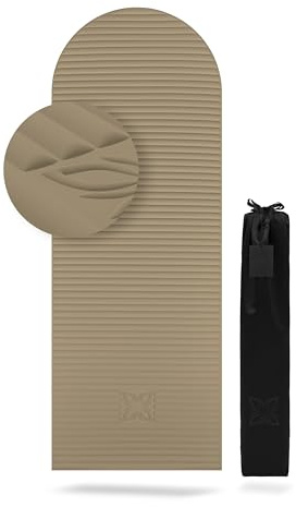 OMNANA® COMFY™ 190x70cm, 8mm dick, Weiche Polsterung, Rutschfest, Perfekt für Fitness, Yoga und Pilates