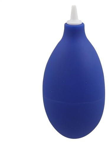 Limpiador de teclado, bomba de aire manual de goma con bombilla de goma, plumero de aire comprimido, limpiador de computadora de aire, plumero de aire ovalado para detalles de PC, viento fuerte,