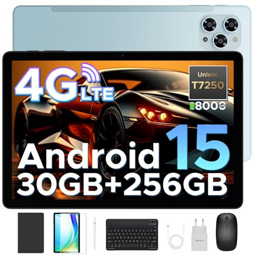 DOOGEE Tab G6 Android 15 Tablette avec Clavier, 30GB +256GB/2TB TF, 4G Tablette avec Carte Sim, Tablette 11 Pouces -90Hz Octa Core T7250 Tablette Tactile,8000mAh, 13MP, Widevine L1/FM/OTG/Face ID
