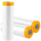 RODISHOMM 3 Rollen Malerfolie mit Klebeband, 270cm x 20m, Transparent PE, Gelbes Papierband, Staub- & Lackschutz
