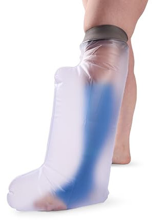 StrideOn Waterproof Leg Plaster Cast, Bandage and Wound Covers (Extra Wide Lower Leg)