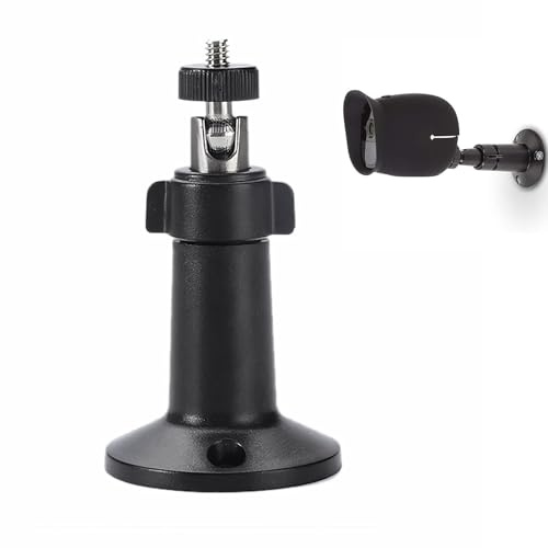 Ring Stick up Camera Mount,Camera Wall Mount,Adjustable Indoor Outdoor Cameras Mounts Bracket Accessories 360 Degree Black Cameras-Rings Surveillance Thickened Flexible Holder for Family,Store,Office