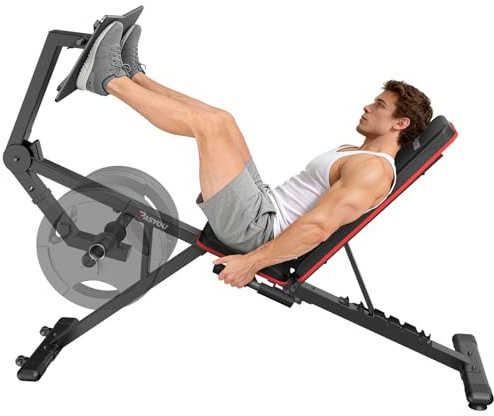 PASYOU Leg Extension Machine with 7 Adjustable Backrests,Leg Press Machine for Home Gym,Maximum Capacity 1100LB & Dumbbell Weight 220LB,Weight Bench with Leg Curl Machine for Lower Body Exercise PM30