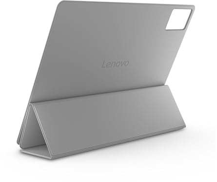Lenovo Folio Case for Idea Tab Plus - Ultra-Slim Schutzhülle mit Magnetverschluss, integrierter Standfunktion und Fach für Stift - Wolkengrau