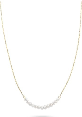 CHRIST Damen-Kette 585er Gelbgold Süßwasserperle