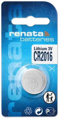 Renata CR2016.CU MFR Lithium de la Batterie, 90 mAh