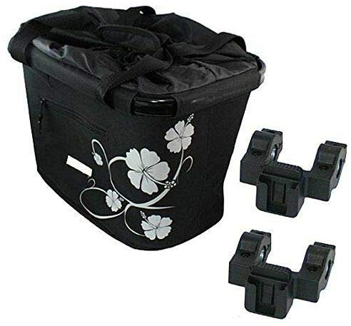 Blue Bird De Lux Fahrrad Lenkertasche Quick-Clip 20 Liter Lenkerkorb IBISCO + 2 Lenkerhalter
