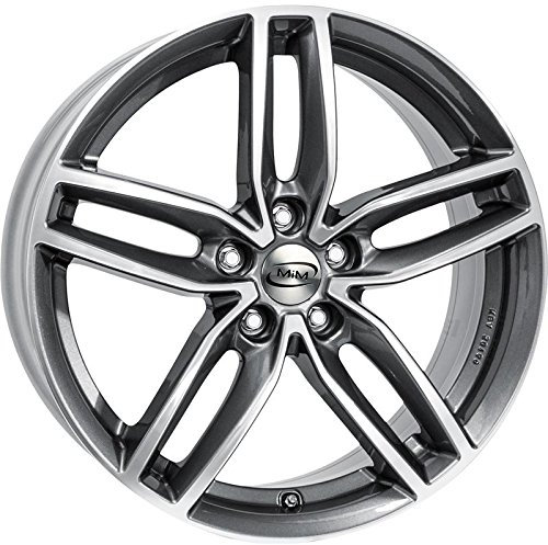 Alufelgen MIM Athletic 8 x 18 5 x 120 ET34 Graphite glänzend Diamantschliff