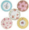Royal Albert 100 Years 40017562-Piatto Anni 1950-1990, Set da 5, Multicolore, Porcellana, 20 cm, 5 unità