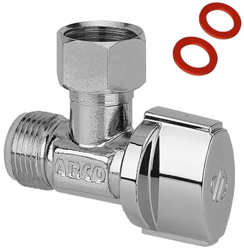 Altech Laiton robinet d'arrêt - wc - equerre - 1/4 de tour - diamètre 12 x 17 - arco de741u