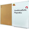 Lockways Whiteboard & Hinweis Pinnwand Kombination - 60 x 90 cm silberner Aluminiumrahmen für Schule, Wohnung und Büro