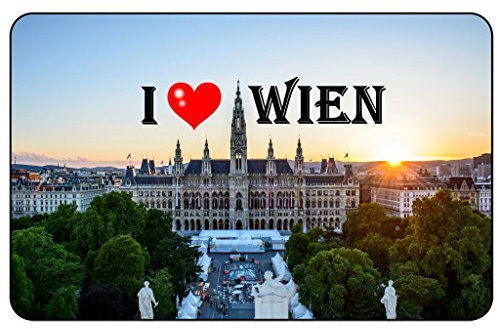 Cadora Magnetschild Kühlschrankmagnet I Love Wien VI