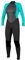O'Neill Damen Reactor II 3/2 mm Back Zip Full Wetsuit Neoprenanzug, Black/Light Aqu,44 EU (US 14)