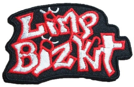 3.1 X 1.8 Limp Bizkit Gesticktes Eisen auf Patch Metall Punk Hip Hop Band Logo für T-Shirt Hutjacke Applique Souvenir Zubehör