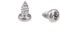 sourcing map 2x4mm Self Tapping Screws Phillips Pan Head Screw 316 Stainless Steel Fasteners Bolts 50Pcs