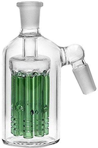 RORA 14mm 18mm Ash Catcher Holder for Glass Pipes Handmade 11 Arm Tree Filter Glass Water Ashcatcher