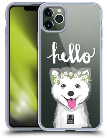 Head Case Designs Husky Piccoli Cuccioli Custodia Cover in Morbido Gel Compatibile con Apple iPhone 11 PRO Max