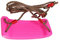Reemplazo de asiento de columpio, con cuerdas ajustables para niños y bebés, juego de columpios para parque infantil, actividades de gimnasio en interiores y exteriores, color rosa