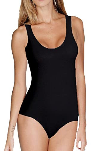 JADEA Body Donna 4152 – Spalla Larga, Cotone Elasticizzato, Scollatura Semi Ampia – Body Intimo Comodo e Versatile