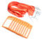 Tiardey 10pcs Ausweishüllen mit Lanyards Kunststoff-ID-Kartenhalter Wasserdichte Ausweis-Kartenhalter ID-Halter - Orange