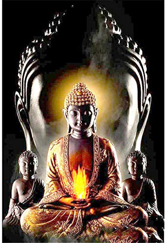 Yingxin34 Klassisches 5000 Teile Puzzle - Majestätische Buddha-Statue Puzzles für Erwachsene Puzzle 5000 Teile für Erwachsene Jugendliche-61.61x41.53 Zoll (156.5 x 105.5cm)